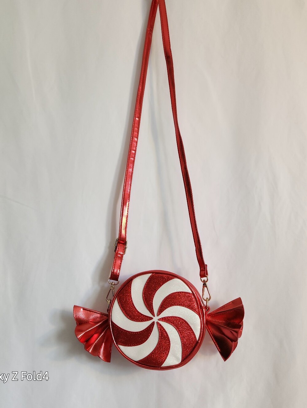 Red Candy Swirl Crossbody Bag -  Mad Engine